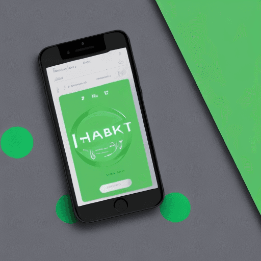 AI generated: App Logo for Habit Tracker, Modern Style, illustrator, Green Calendar with a checkmark