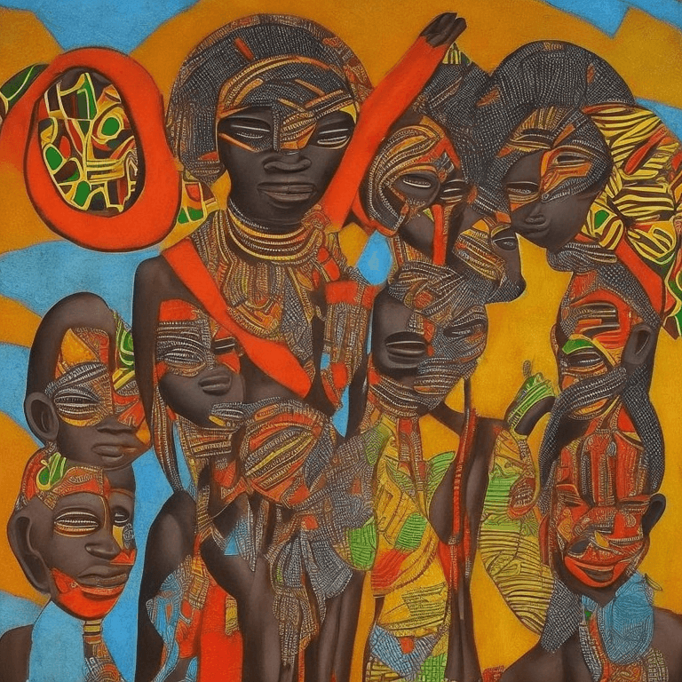 AI generated: african art