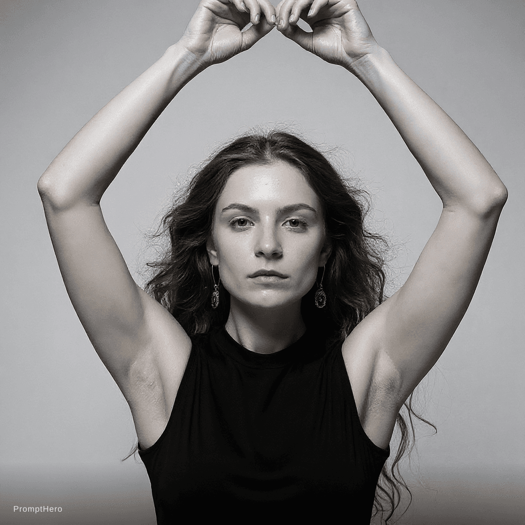 AI generated: high-resolution photograph, woman, stunning use of shadows, in the syle of crisp lines and forms,  U...