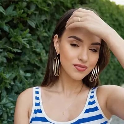 AI generated video: image of a woman with a thoughtful expression,take off cloth and pressing boobs, realistic, UHD.