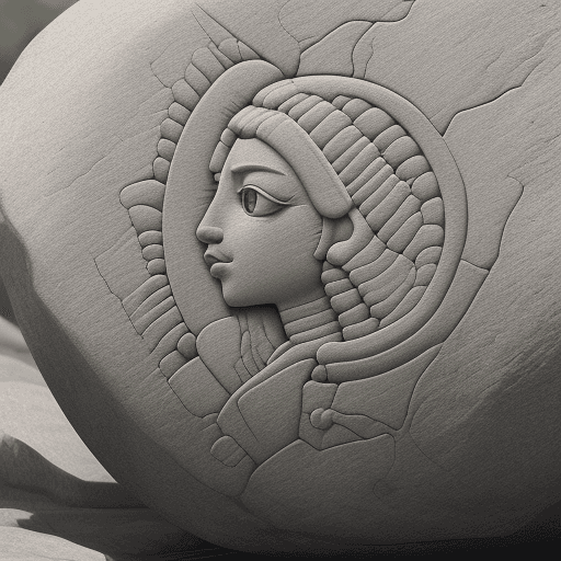 AI generated: masterpiece, best quality, ultra detailed, muisca pictograph stone engraving, illustration, open air...