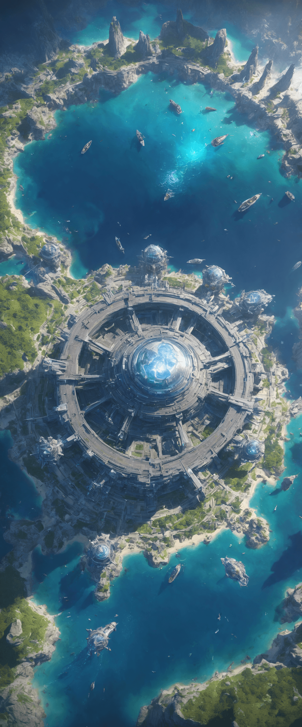 AI generated: kingdom around water