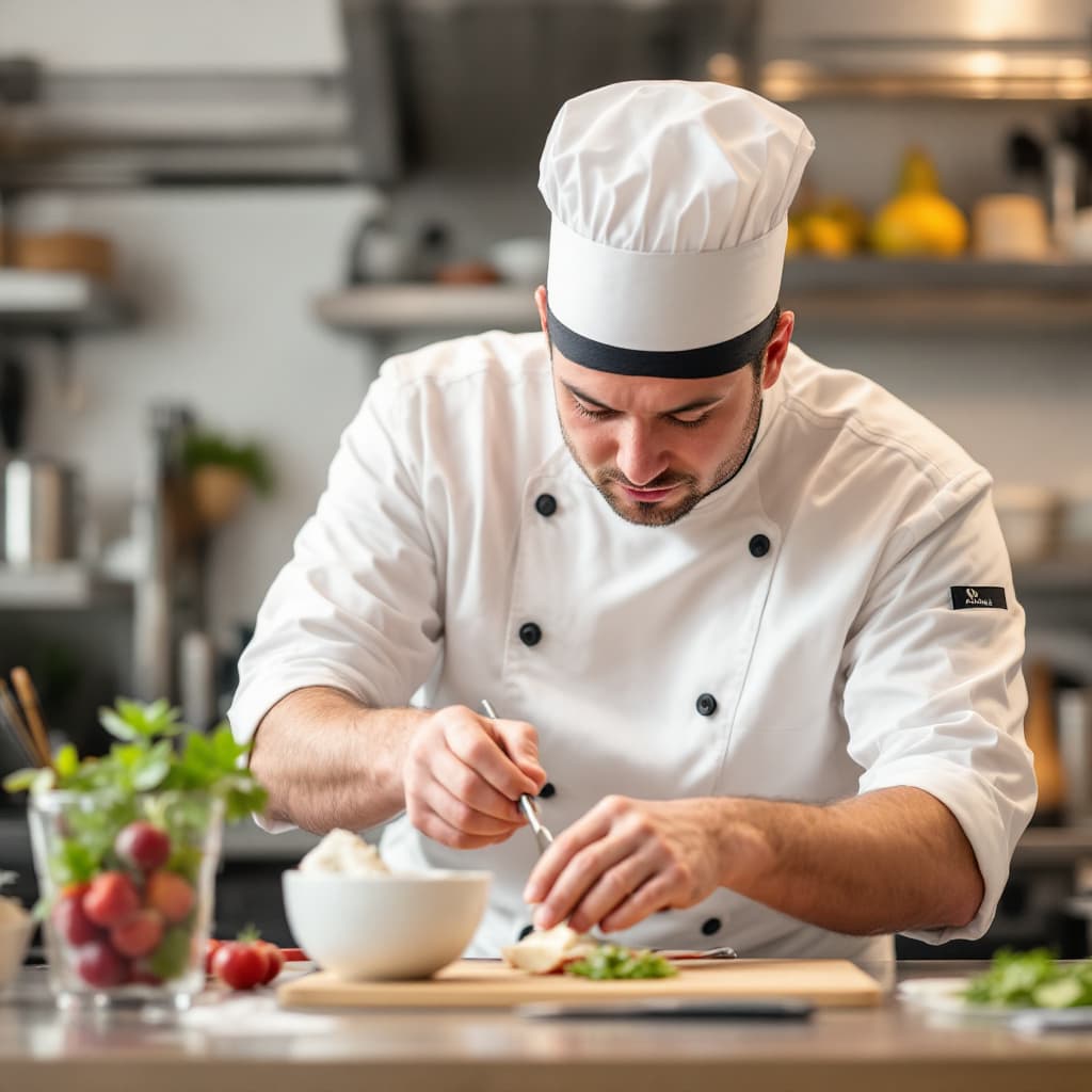 AI generated: creative chef working after spinal cord 
injury 
