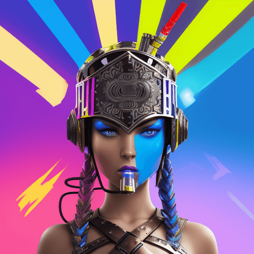 AI generated: gladiator,Electronic cigarettes,bright colors,in modern style