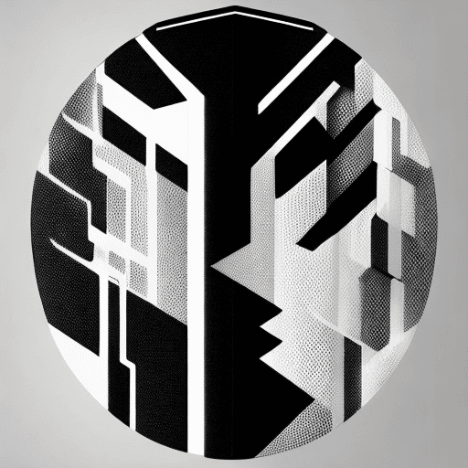 AI generated: cyber dark design poster event illustrator mesh futuristic simplistic minimalistic stylized black an...