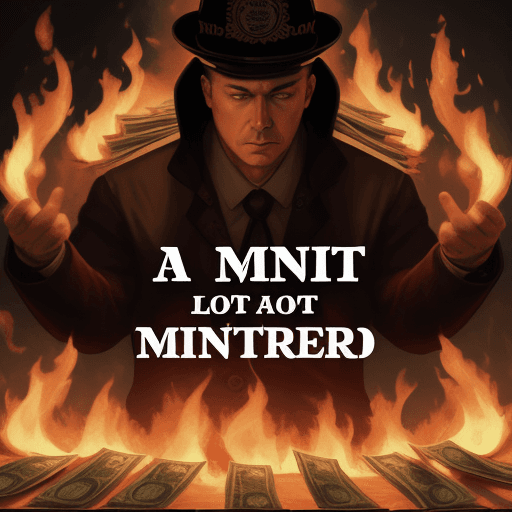 AI generated: a lot of money by fire