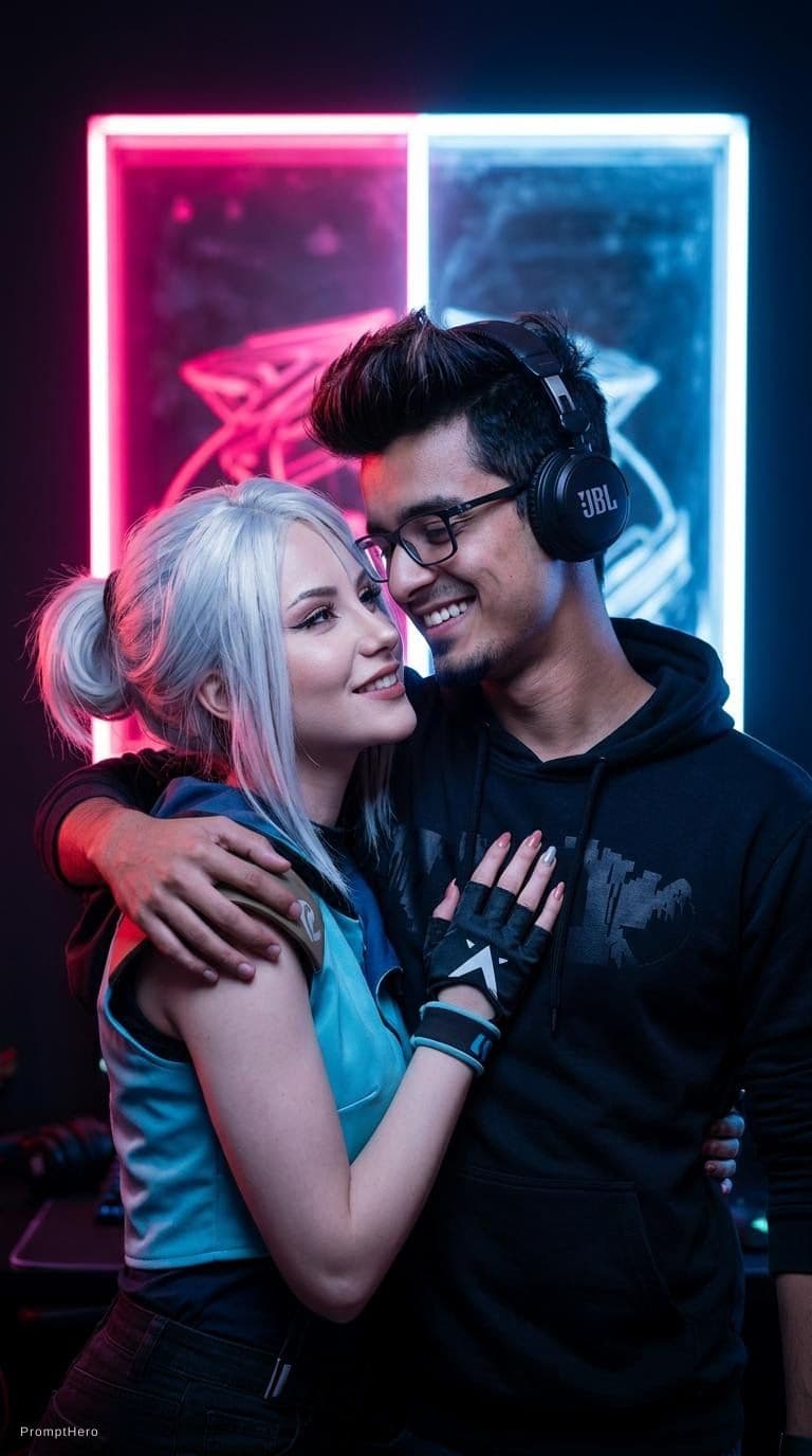 AI generated: **Prompt adaptado (mantendo cenário e pose do prompt base, mas com as pessoas da nova foto):**

Ultr...