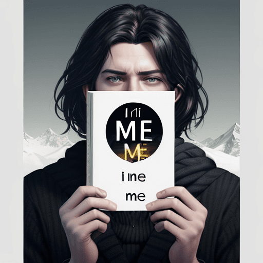 AI generated:  premium book cover design, written "I M ME", 2K, 4K