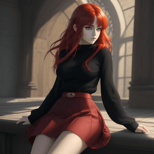 AI generated: sfw, day light, (Fantasy), Infinite, ((masterpiece)), (((best quality))), beautiful red detailed eye...