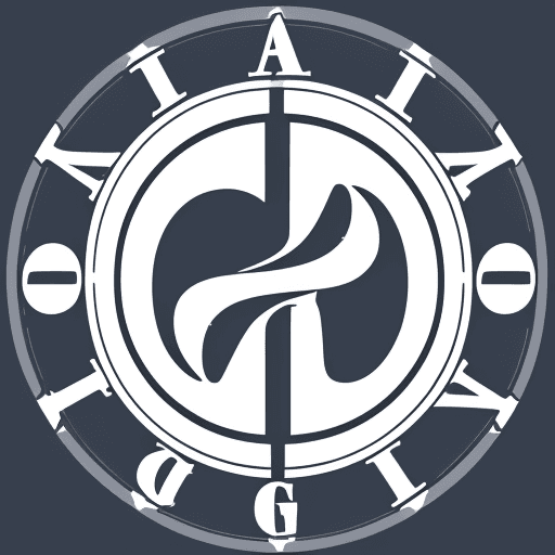 AI generated: A circular logo From the letters P and R