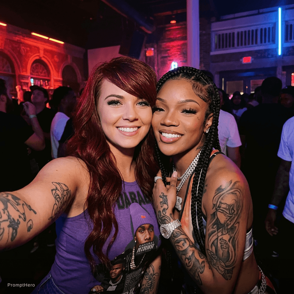 AI generated: With Glorilla the rapper at the Ritz club in tampa florida 