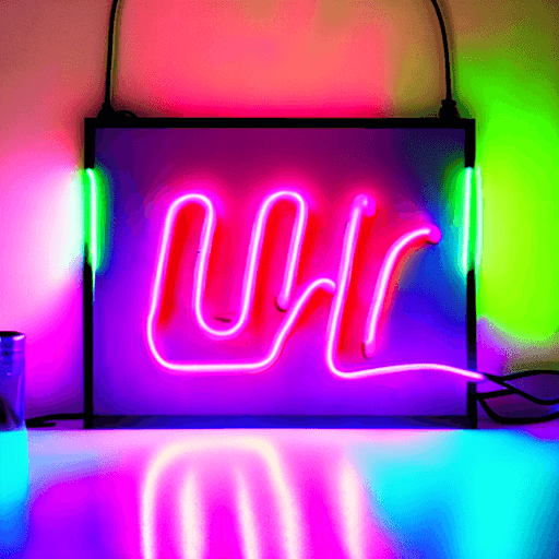 AI generated: neon sign, vapor lighting, neon atmosphere, ultraviolet and neon colors, neon aesthetics, neon atmos...