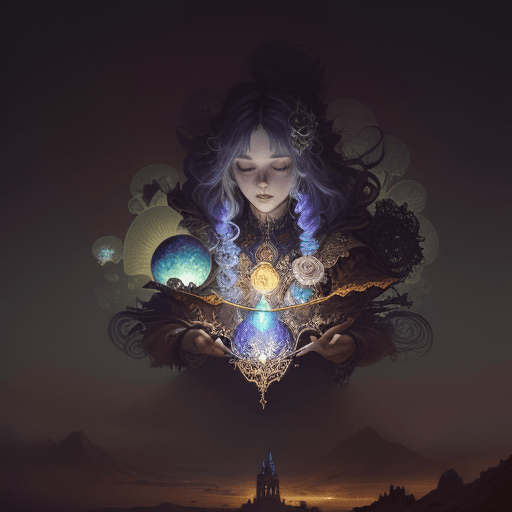 AI generated: Medussa watching whole world people praying it like an idol with intricate details with puffy cotton...
