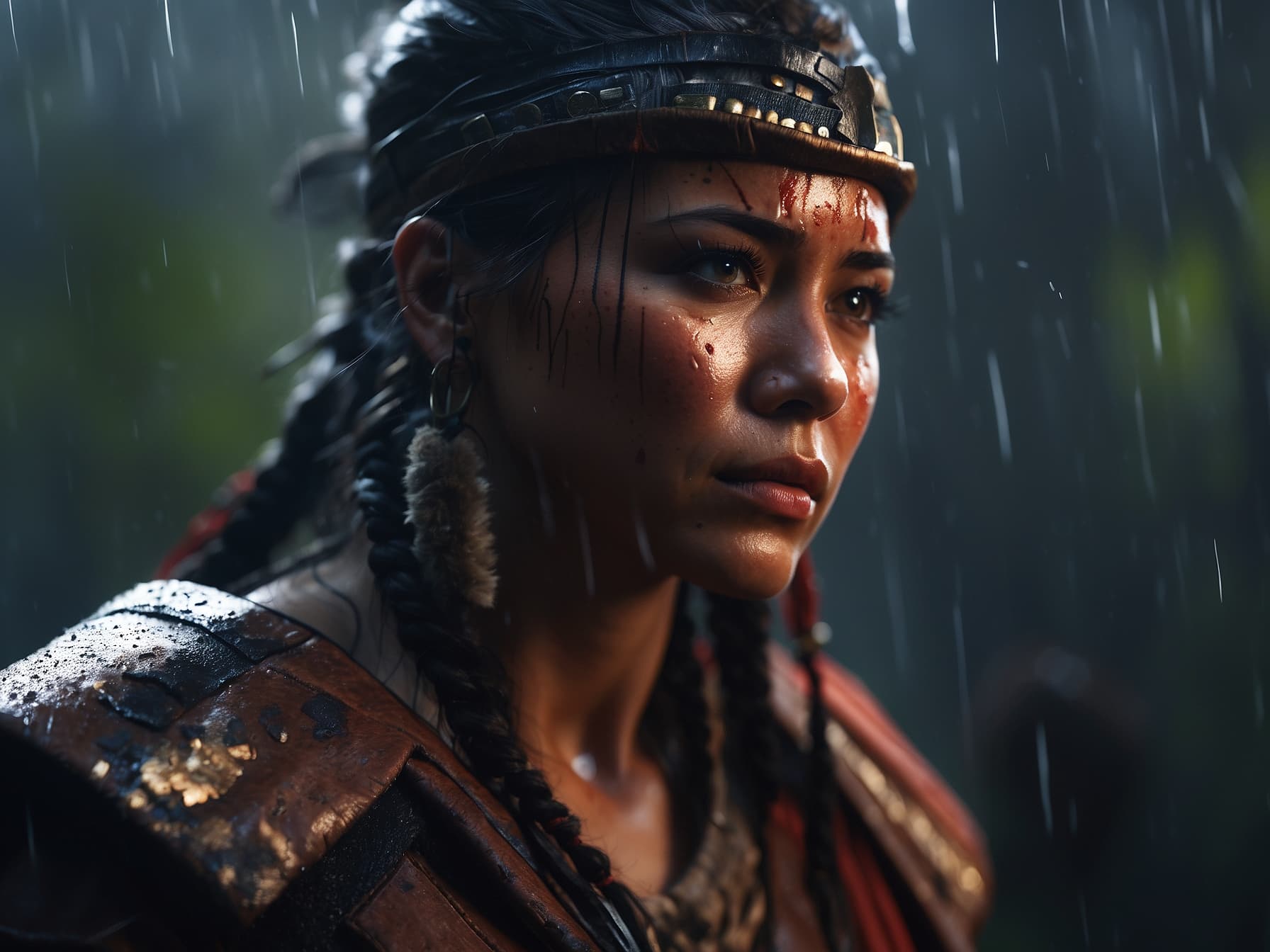 AI generated: a close up of a person in a costume, a character portrait by Frederik Vermehren, featured on cgsocie...