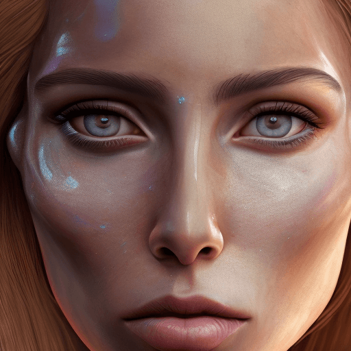 AI generated: uma mulher bonita  rosto claro .
fazendo um procedimento estético 
zoom no seu rosto  com detalhe na...