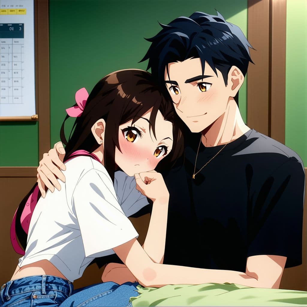 AI generated: 1girl, 1guy, 18 years-old, hardcore sex, vagina
