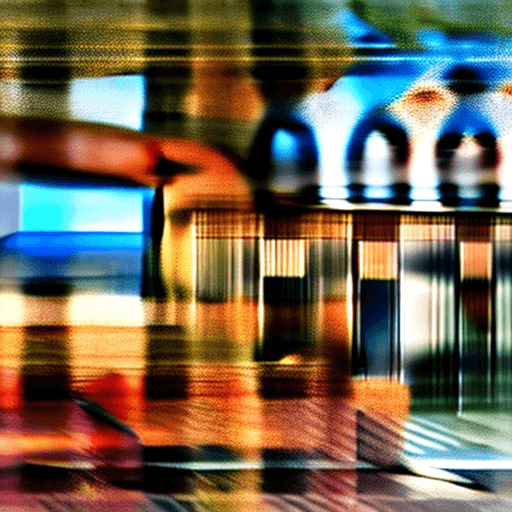 AI generated: Hyper realistic eye level exterior photo of a mid century modern style house overlooking the ocean, ...