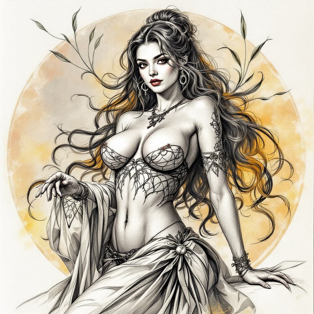 AI generated: Mulher Loira baixinha com sêmen na toupa