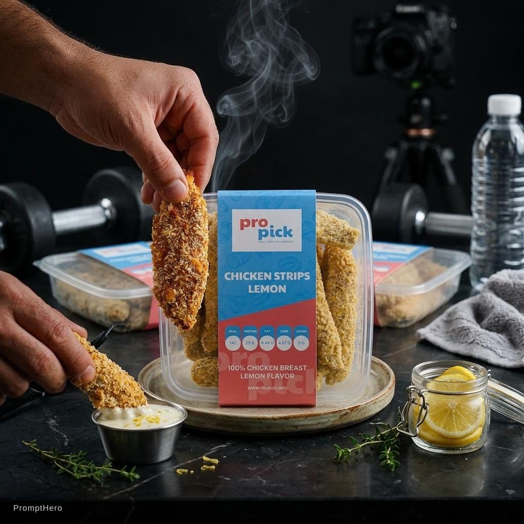 AI generated:  Luxury food photography
- Dark background
- Cinematic lighting
- Visible steam
- High protein healt...
