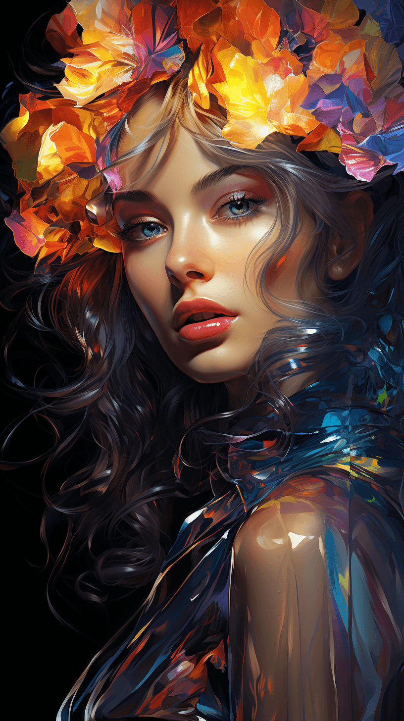 AI generated: stunning fiminine body, commercial image, lucinda lafleur | holographic photography shoots, in the s...