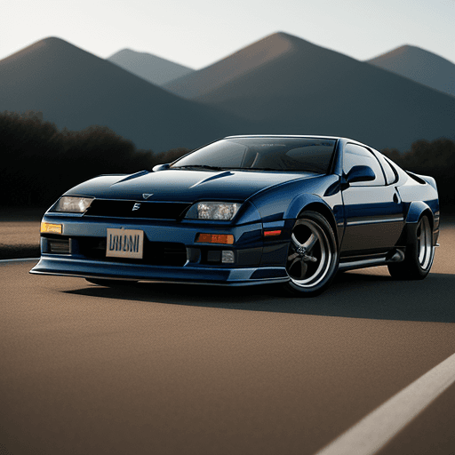AI generated: a nissan 300zx, unsplash --v 5. 2