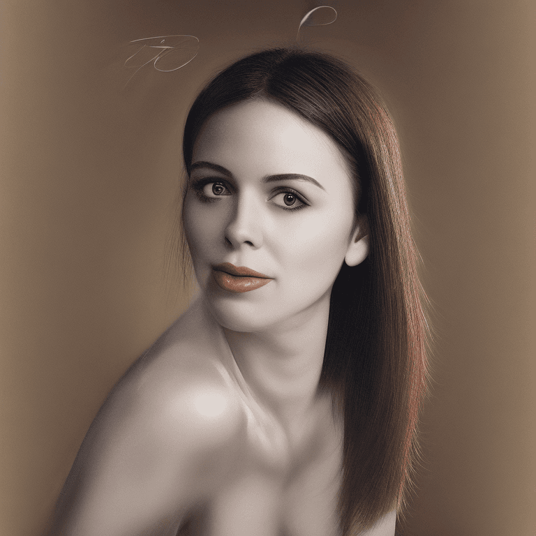 AI generated: Hyper realistic portrait photo of beautiful brunette 
