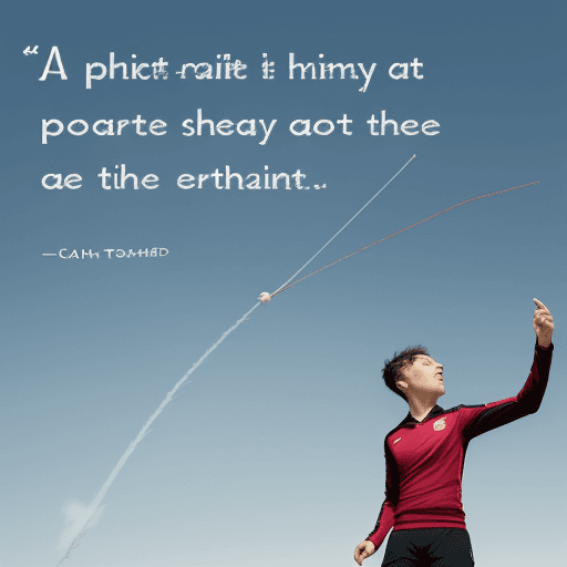 AI generated:  A goal is not always meant to be reached, it often serves simply as something to aim at. 