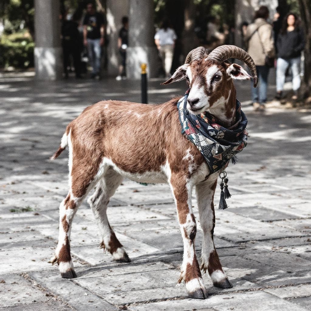 AI generated: strongbana style kindred lamb 