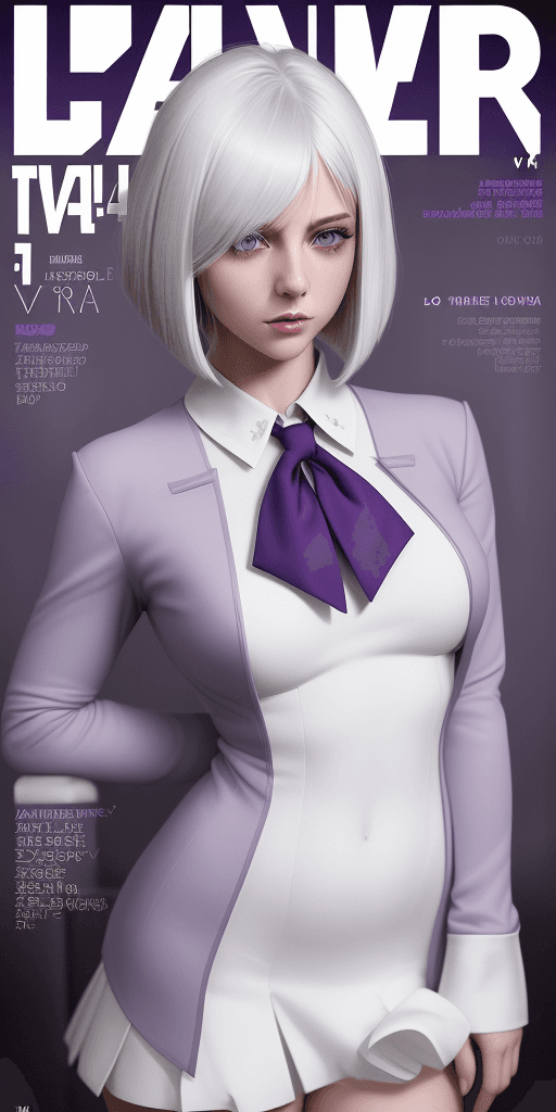 AI generated: (dramatic:1.4), hyper detailed ,cover magazine featuring a realistic sexy girl with, a pretty face, ...