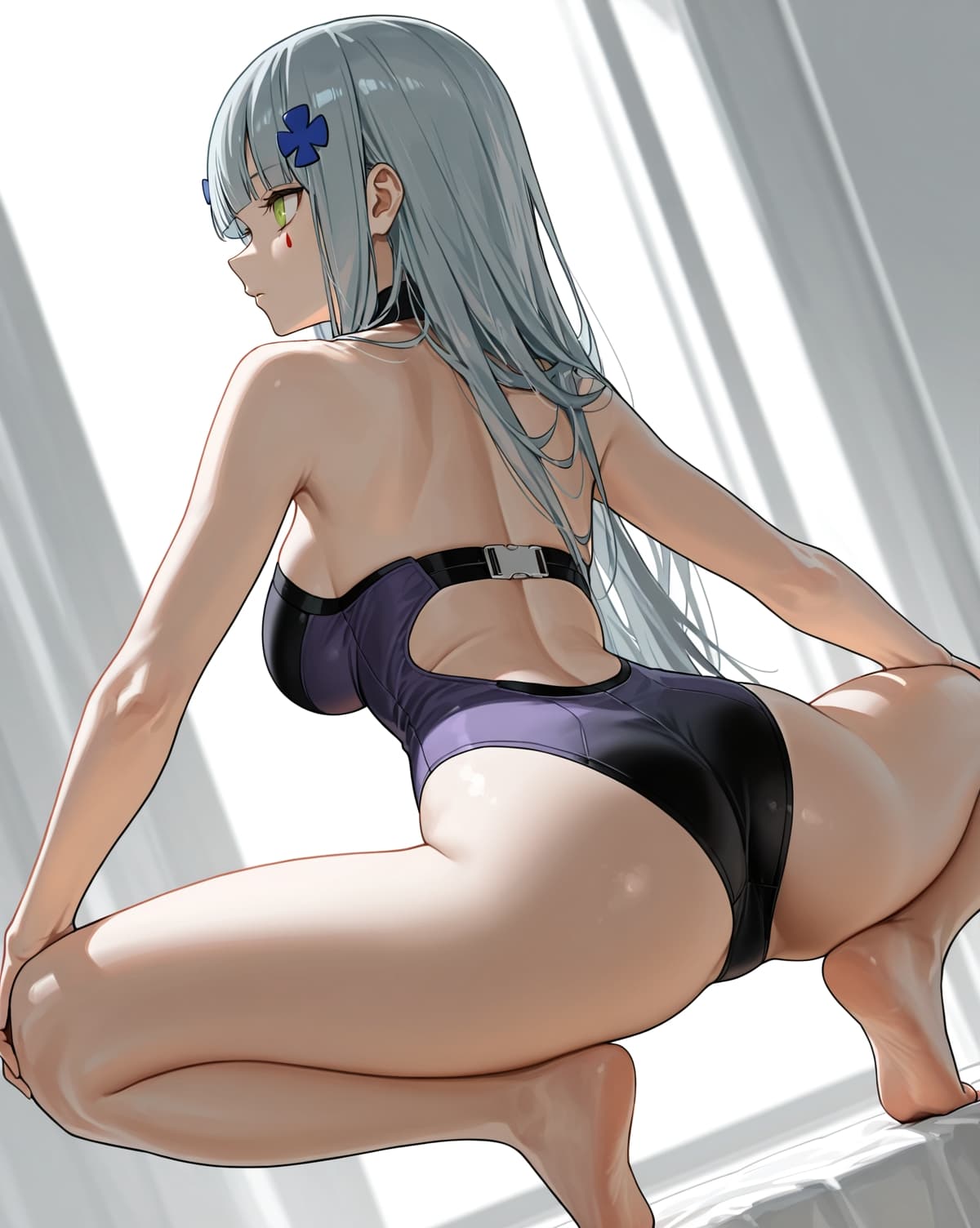 lotus squatting ass