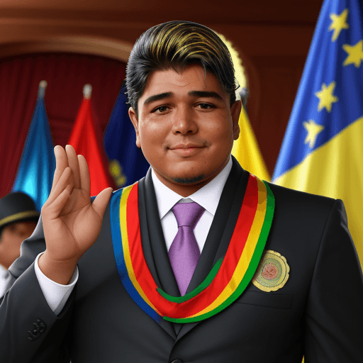 AI generated: presidente, ecuador, fiesta, daniel, noboa,