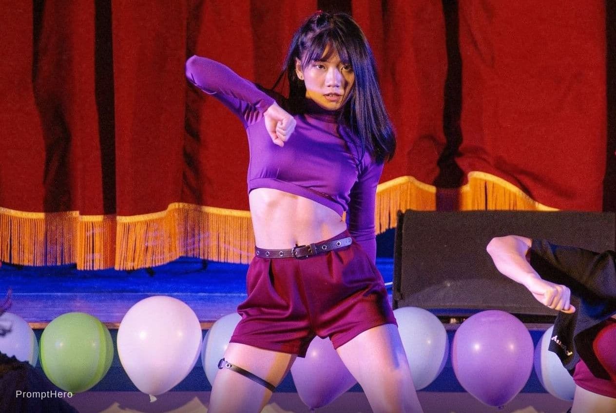 AI generated: NSFW,sexy purple lingerie