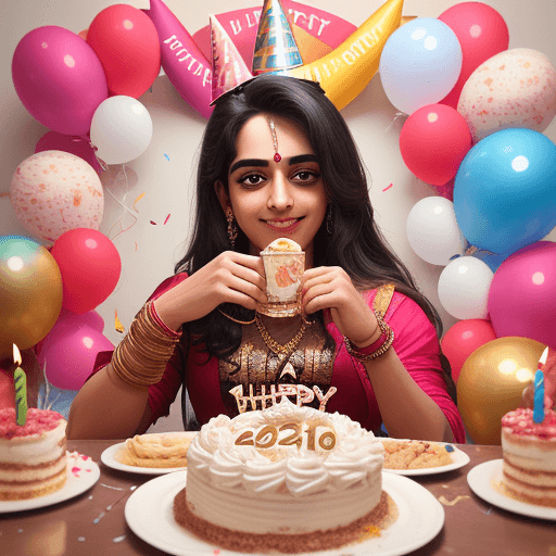 AI generated: Instagram worthy birthday celebration. Kishan
