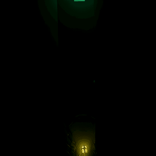 AI generated: dimly lit small height crawling passage