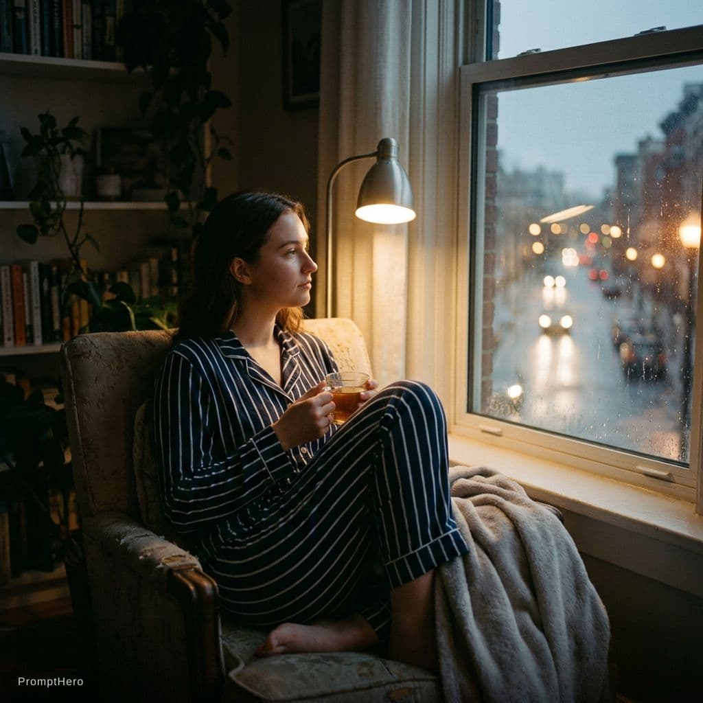 AI generated: Create my photo into cinematic photo and add outta Pajama