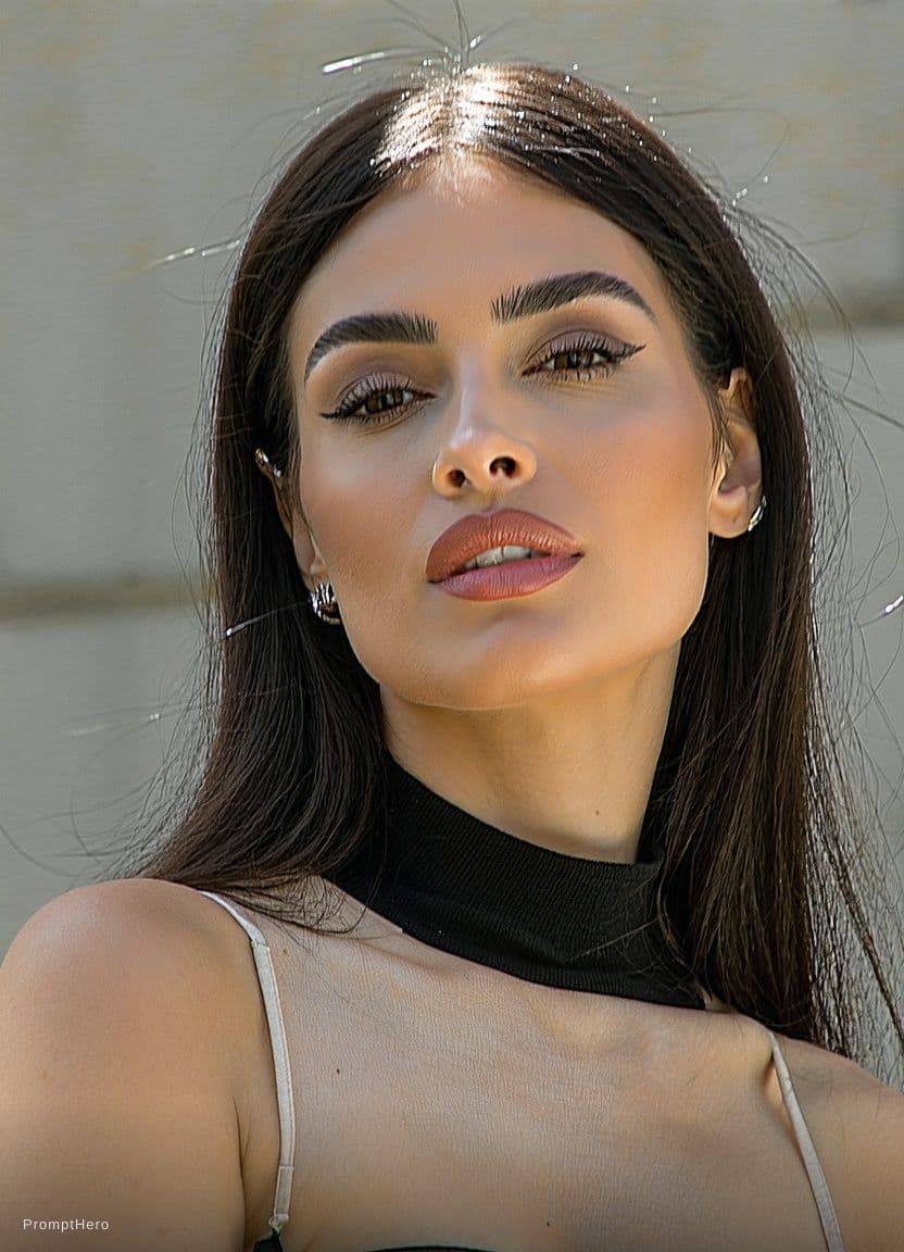 AI generated: A beautiful women with a hourglass body and medium size breasts and gas a bubble butt facing the cam...