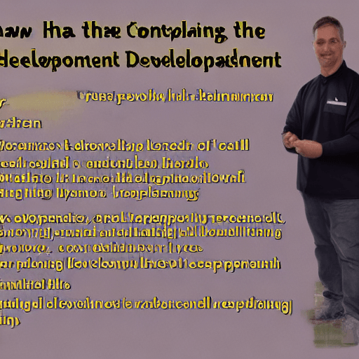 AI generated: Draw a character, a context, a character for the training and staff development department, he has t...