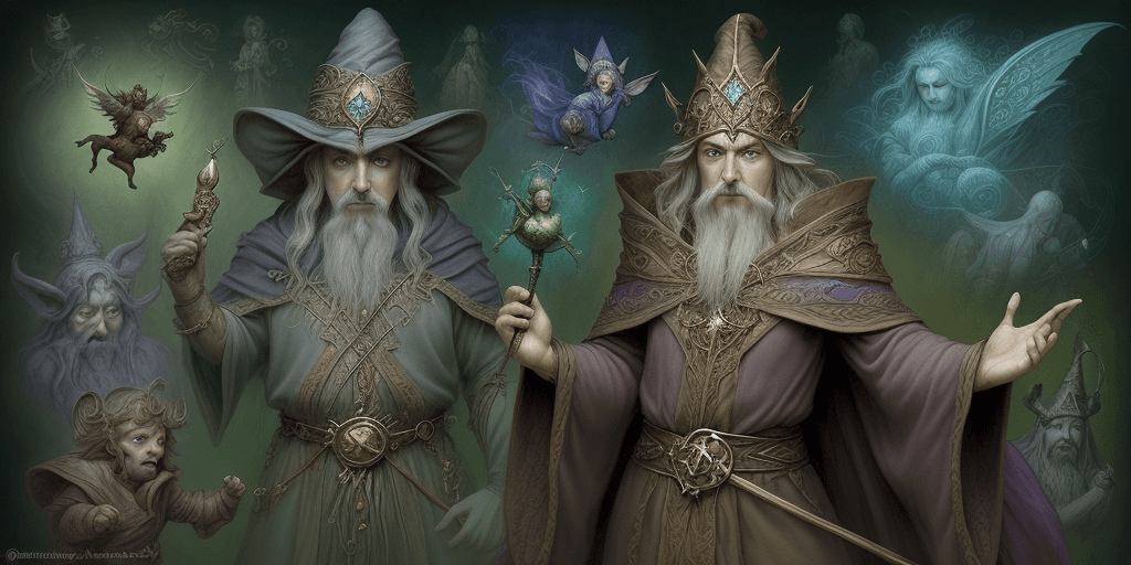 AI generated: A powerfull wizard in a fantasy world. Artist: {randomly selected} famous fantasy artists, in the st...