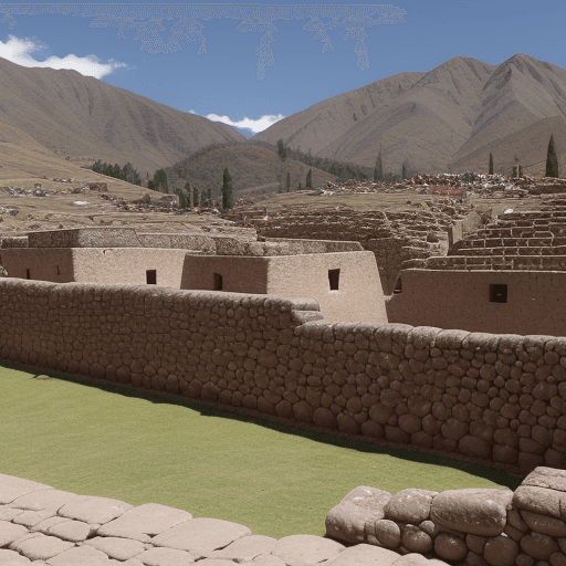 AI generated: ave en formato gótico, ubicada en el medio del cuzco en perú