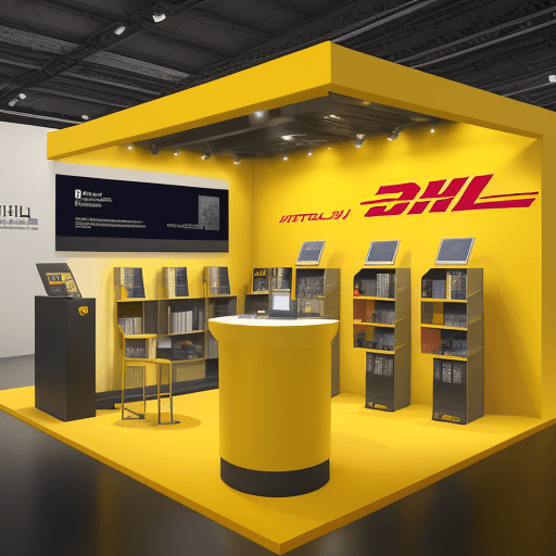 AI generated: DHL EXHIBITIONS  technology Hall modern stlye