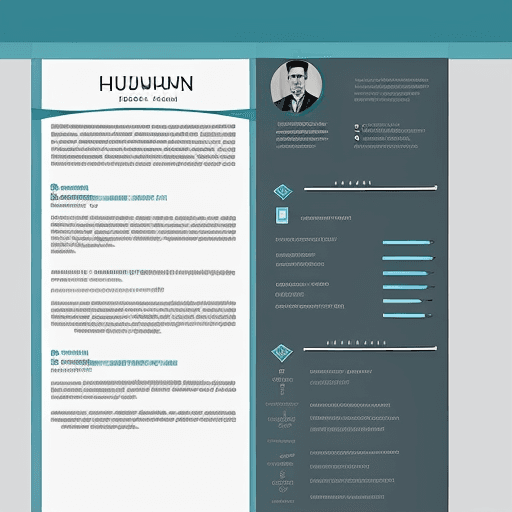 AI generated: Design a high-resolution mockup of a professional curriculum vitae (CV). The CV should have a modern...