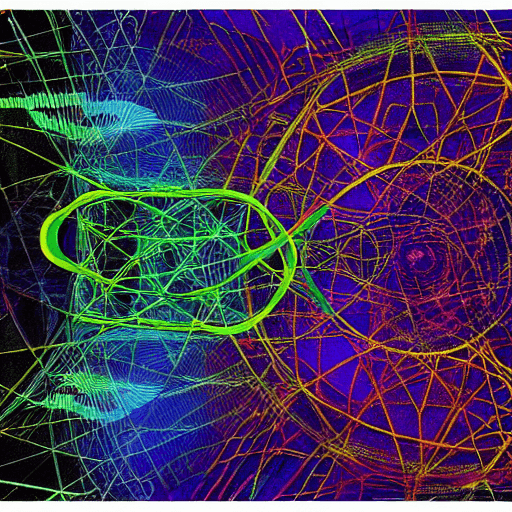 AI generated: ultra complex art with knowledge of maths, science and the future.