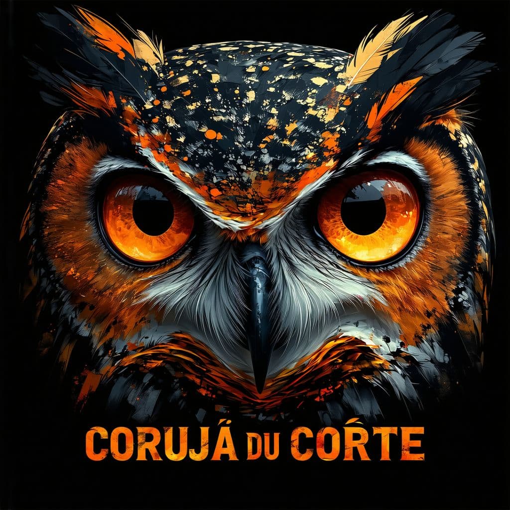 AI generated: Uma capa de corte de cabelo estilizada com design imponente e cheio de personalidade. A peça apresen...