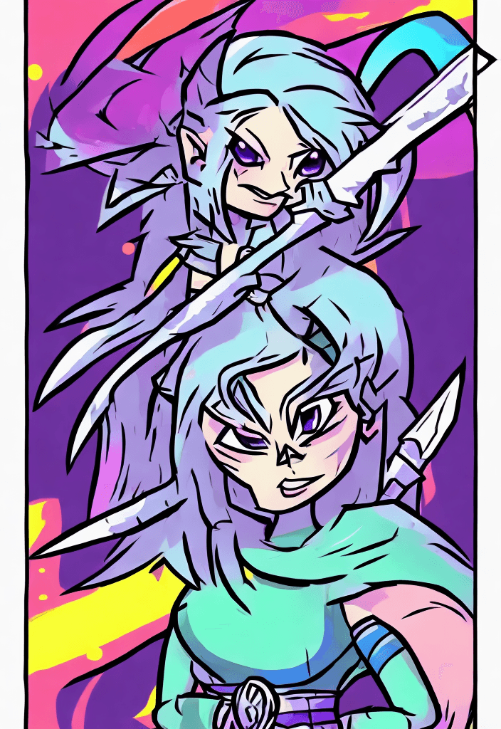 AI generated: Generate an image in the style of the 'Here to Slay' card game, devoid of any text elements. The art...
