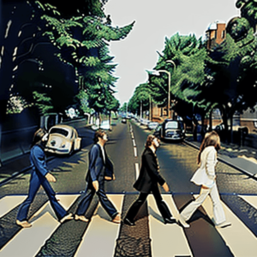 AI generated: The Beatles abbey road