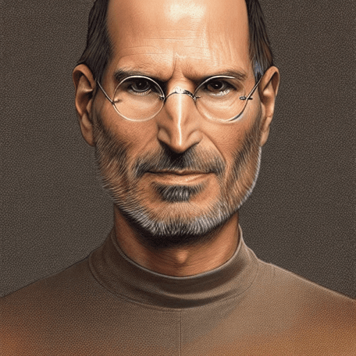 AI generated: Steve Jobs Star Wars movie character, highly detailed, digital fantasy character, painted portrait, ...