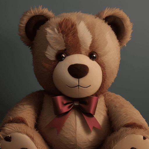 AI generated: A very handsome mesmerizing male teddy bear, 