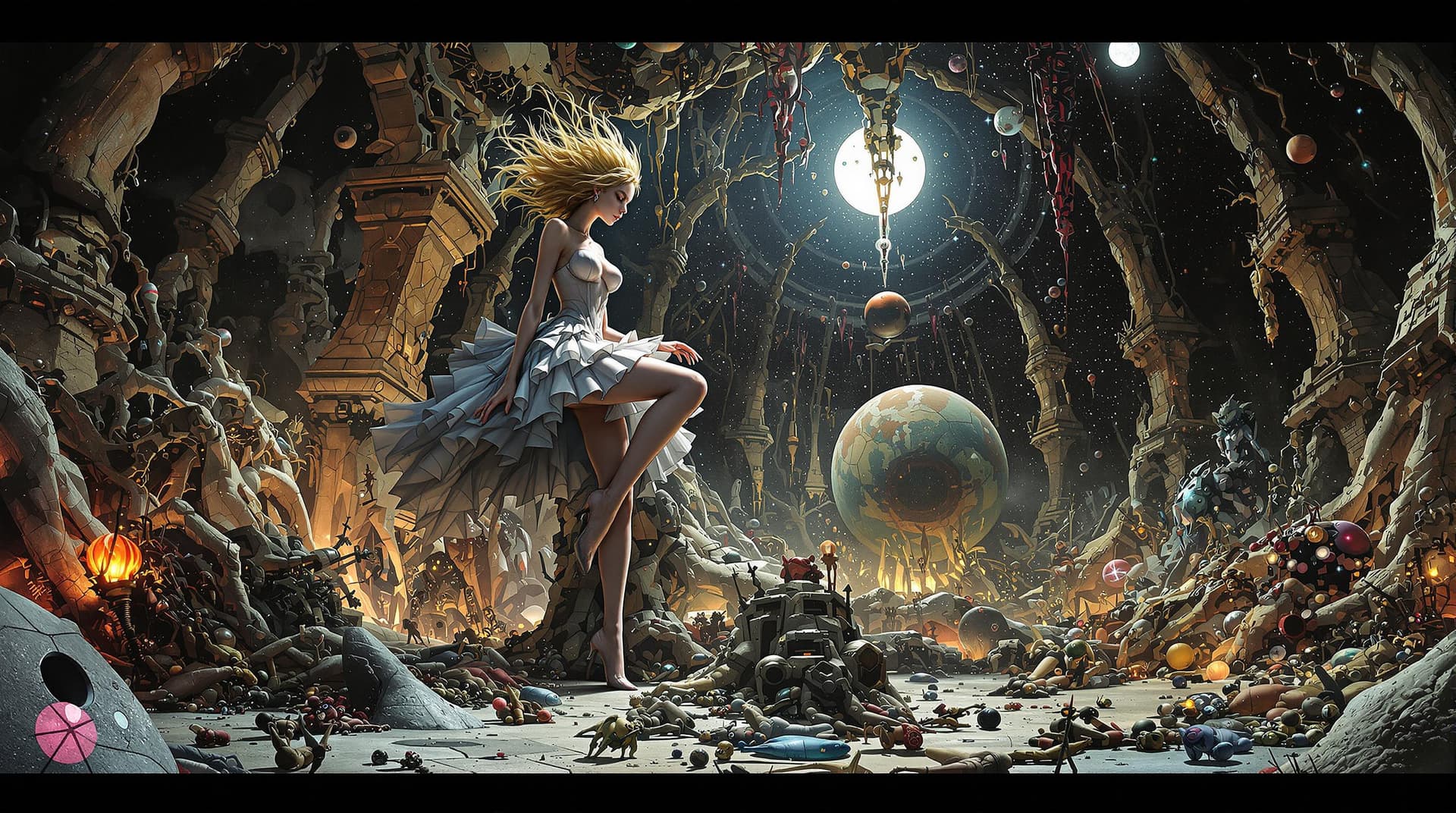 AI generated: Anne Anderson, Alberto Savinio, Surreal, mysterious, strange, fantastical, fantasy, Sci-fi, Japanese...
