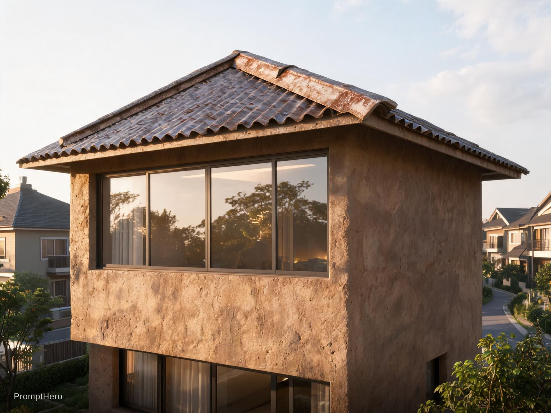 AI generated: based strictly on the provided physical model shape Ultra-realistic 3D architectural rendering based...