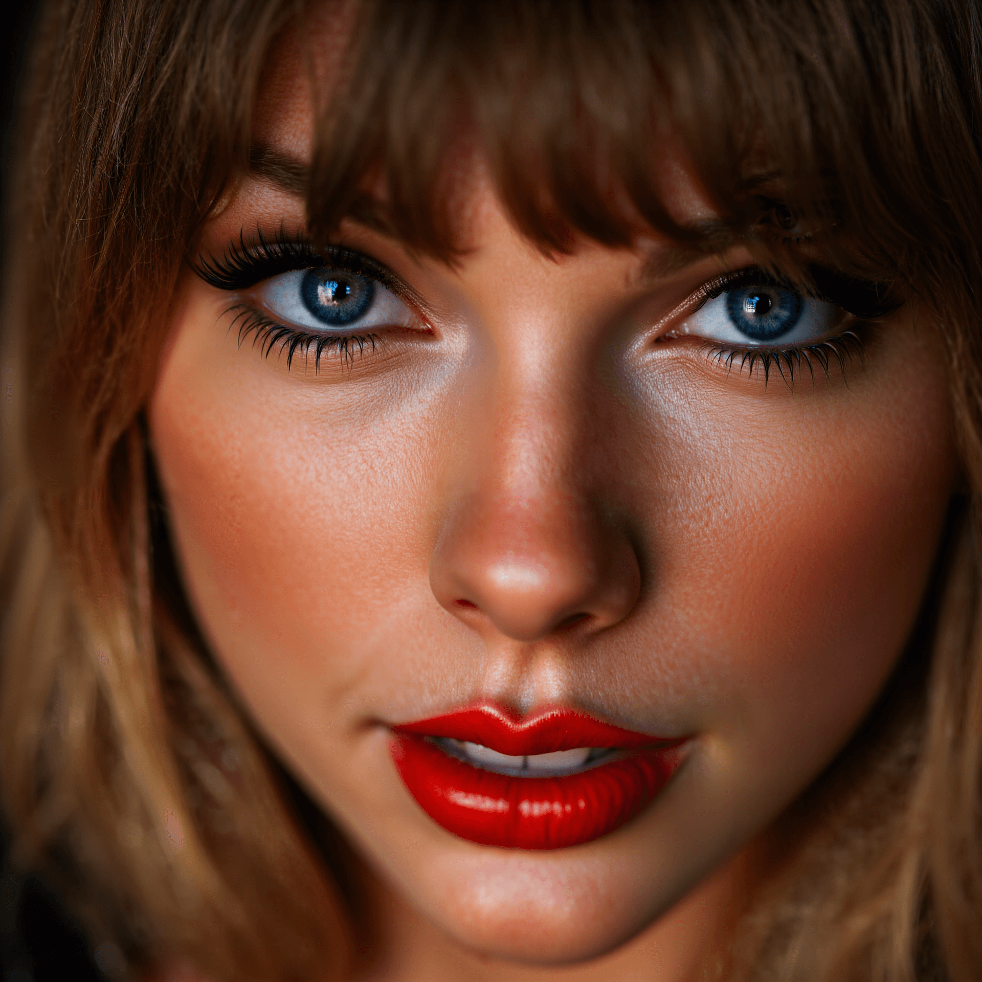 AI generated: macro of taylor swift